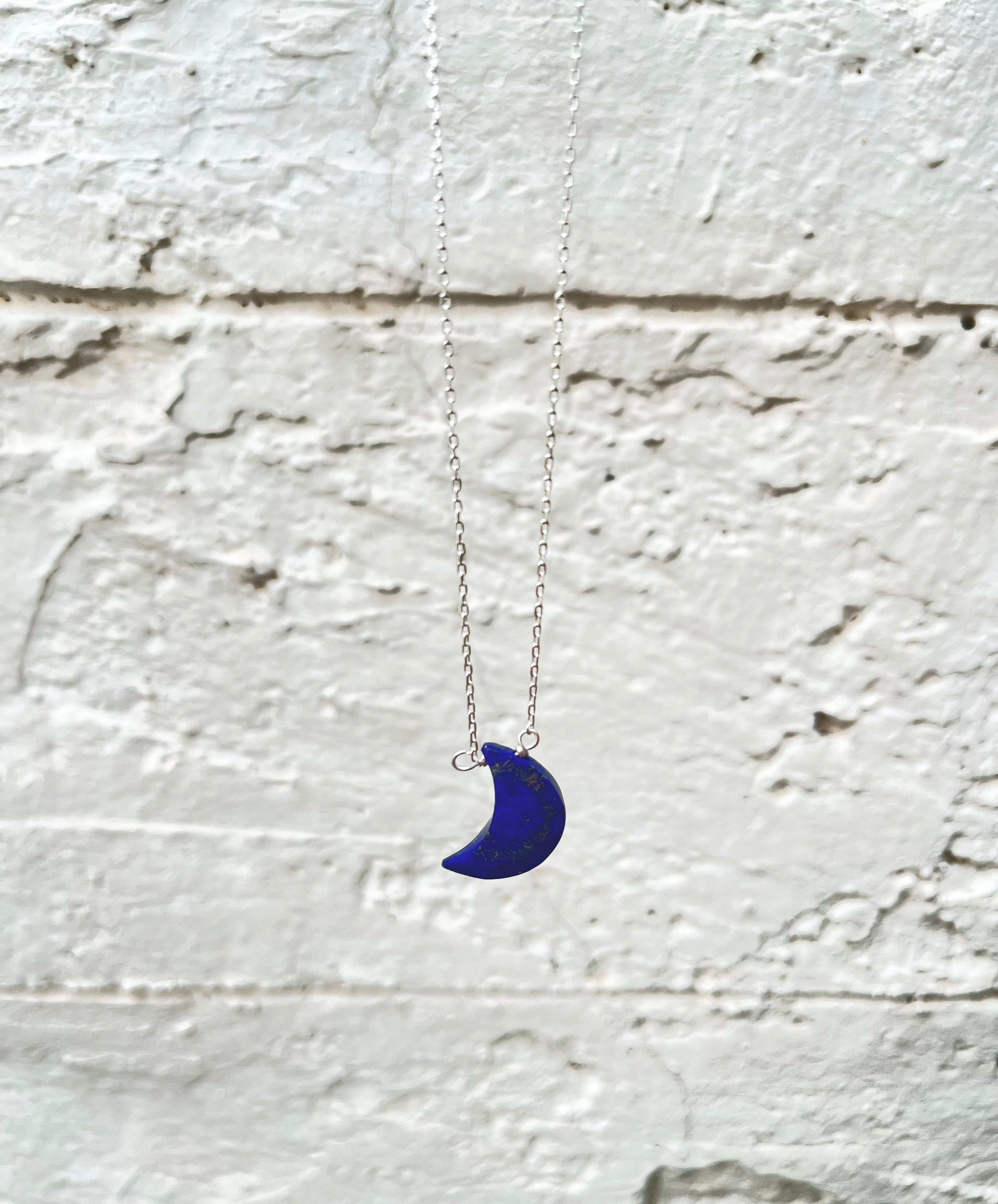 20” Opalite Moon Necklace Healing Energy Crystal Boho Jewelry Hippie New  Gemston | eBay