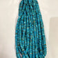 Turquoise necklace featuring vibrant blue stones